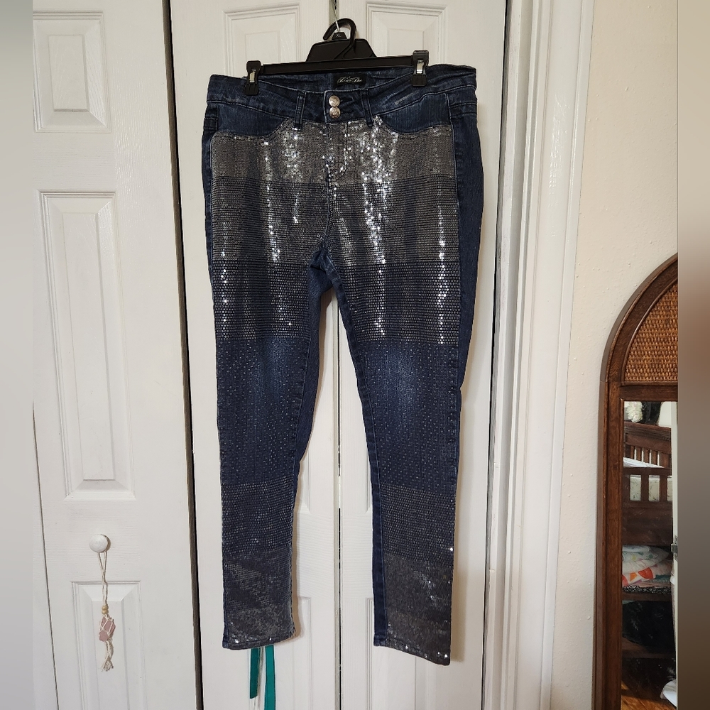 Jane Doe Sequin Jeans Size 16